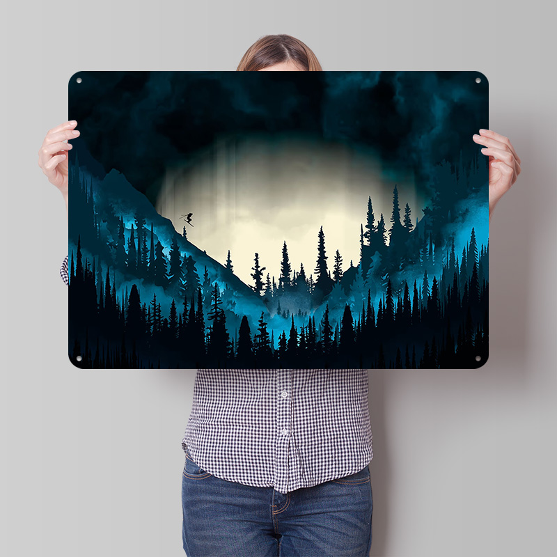 Gaming Accessories Gifts For Men - Ski Metal Poster Perfect Gift for