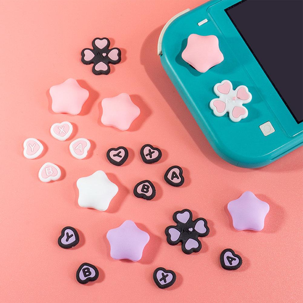 Gaming Set Accessories - Silicone Button Stickers For Nintendo Switch