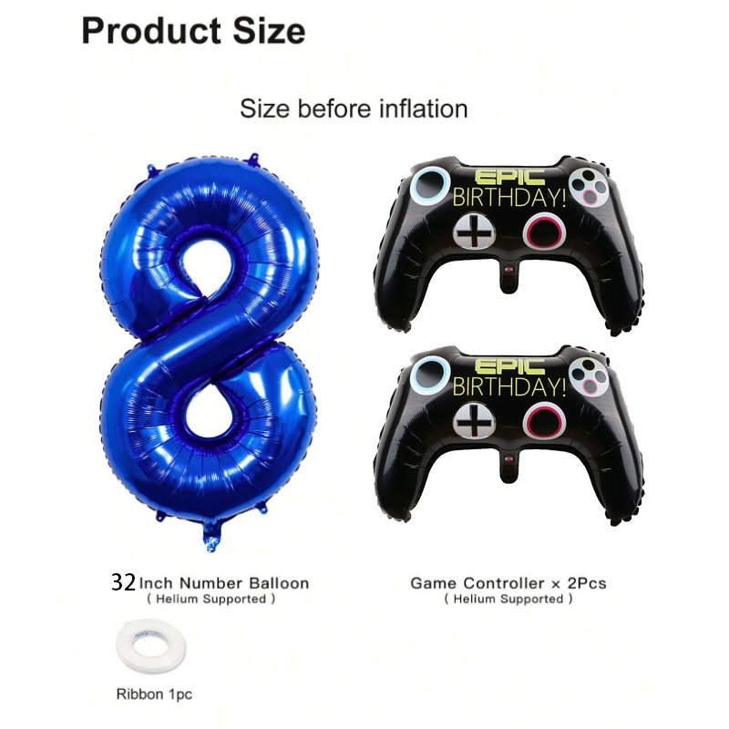 3pcs Video Game Party Supplies - đánh giá và giá Gaming Set Accessories