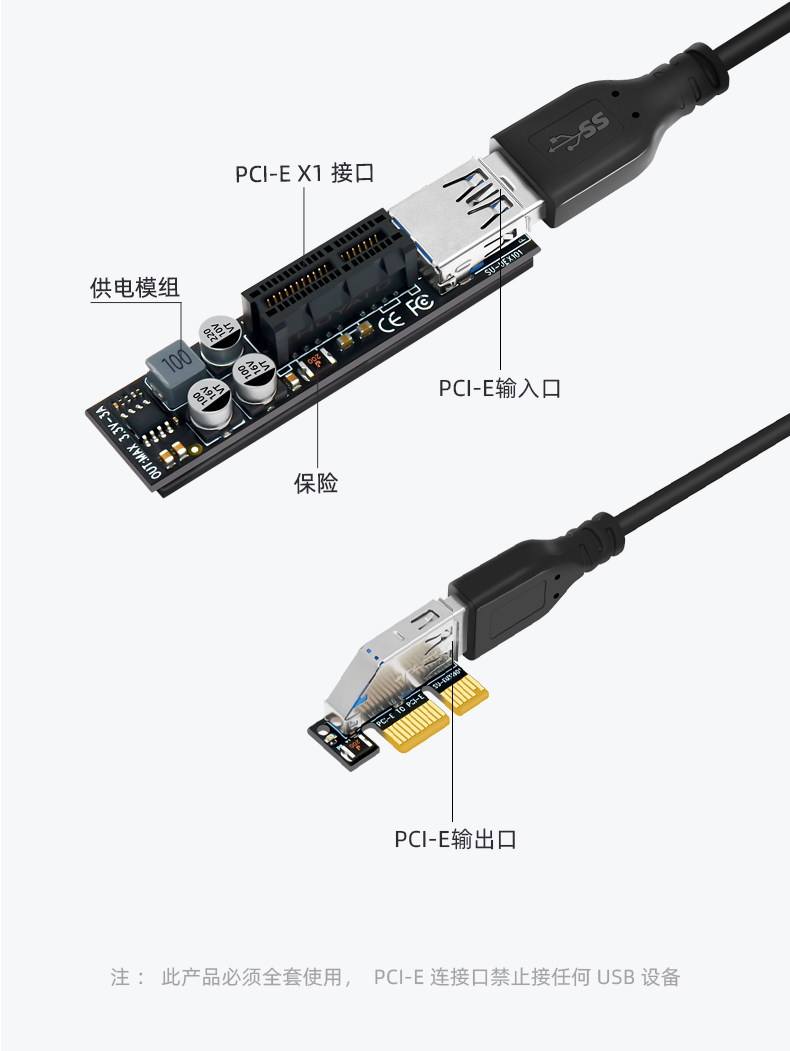 Main board PCI-EX1 X4 interfac - đánh giá và giá Pcie Extension Cable