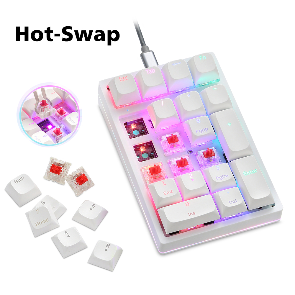 K24Pro 21Keys Number Pad Mecha - đánh giá và giá Keyboard Numpad Separate