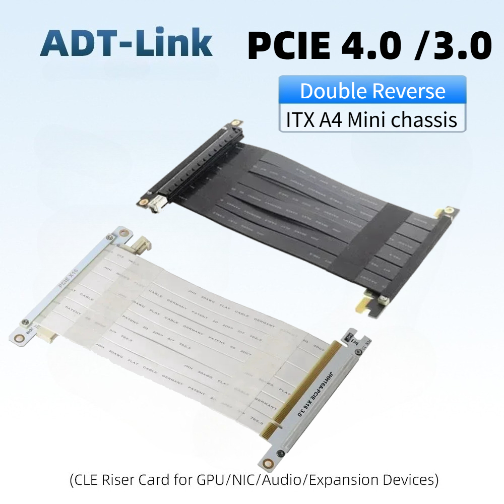 Đôi Ngược Card Đồ Họa Đen Trắn - đánh giá và giá Pcie Extension Cable