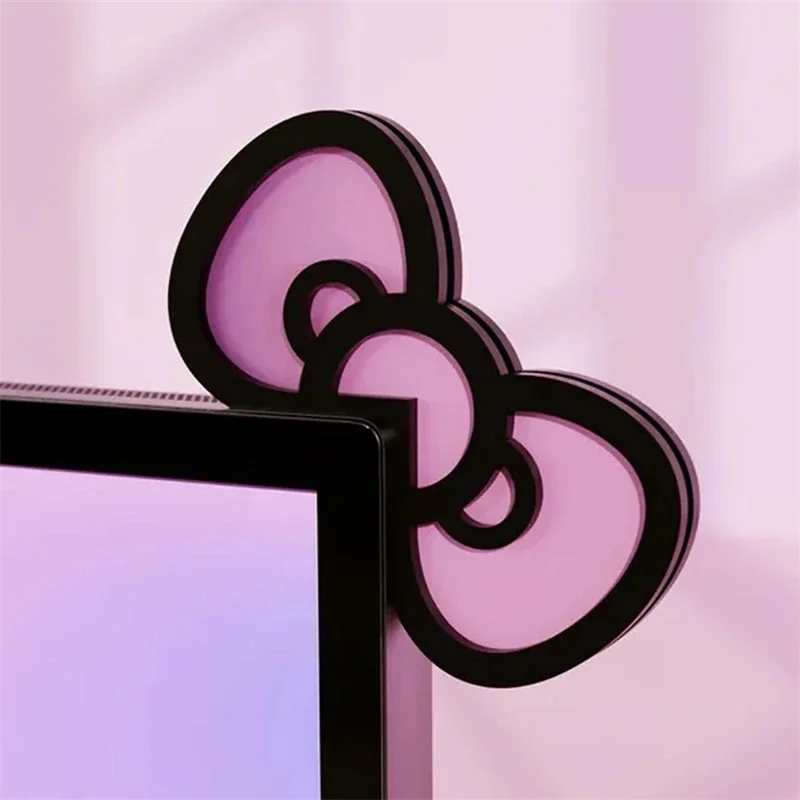 Kawaii Pink Acrylic Bow Monito - đánh giá và giá Gaming Accessories Pc Setup