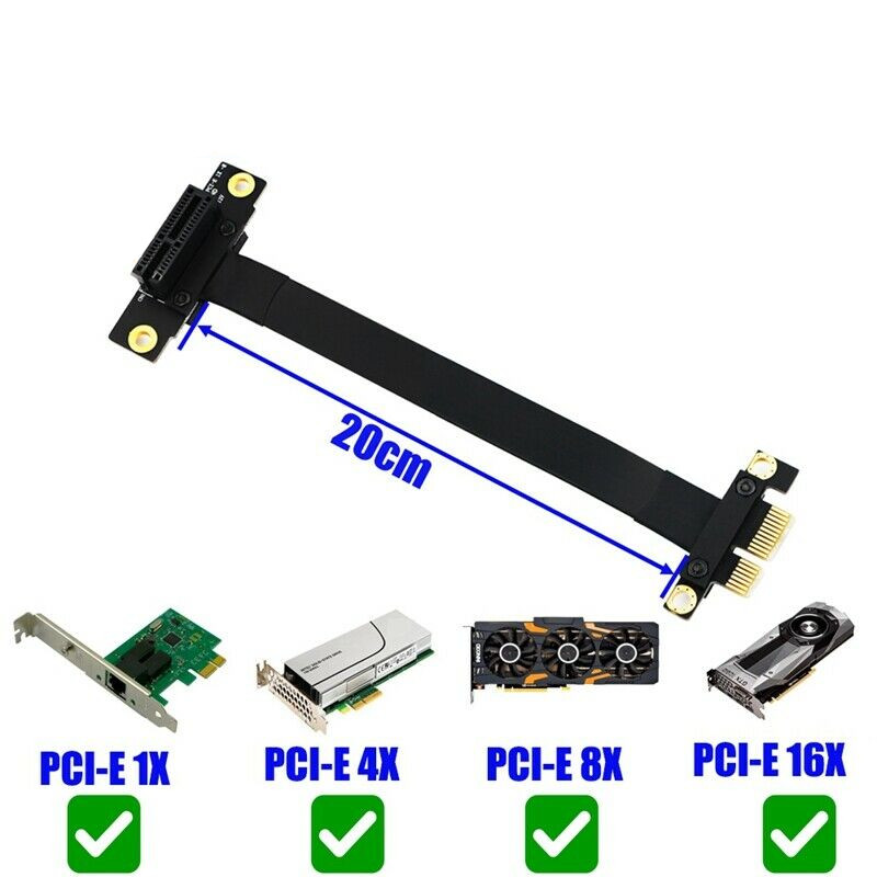 90 Degree Pci-E Pci Express 1X - đánh giá và giá Pcie Extension Cable