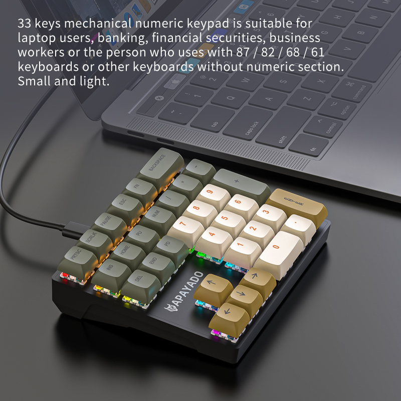 K33 33-Key Mechanical Numeric  - đánh giá và giá Keyboard Numpad Separate