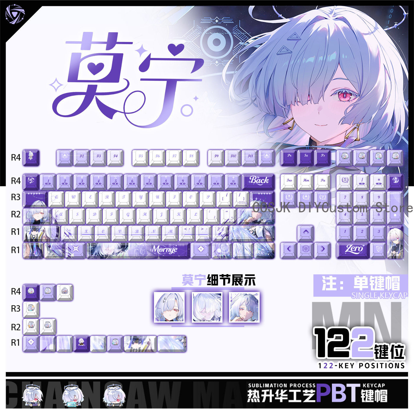122 Keys Anime Mornye Wutherin - đánh giá và giá Gaming Accessories In China