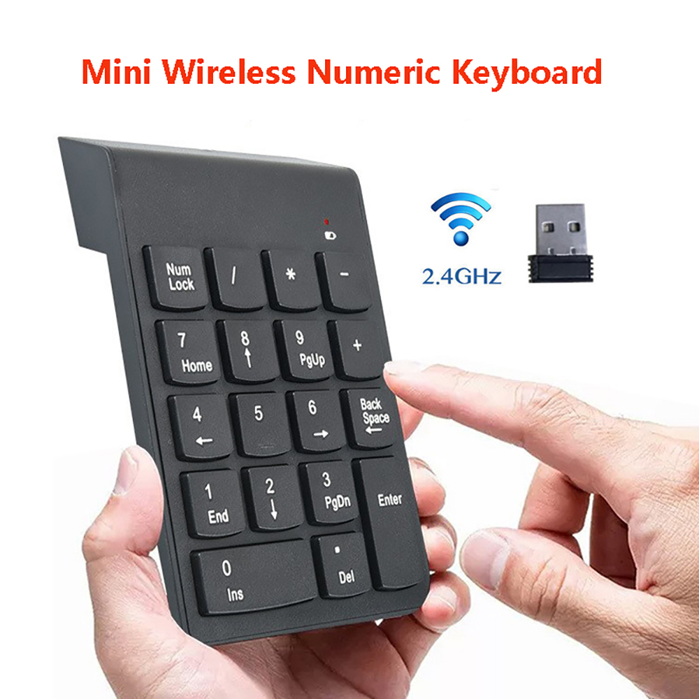 Mini Wireless Numeric Keyboard - đánh giá và giá Keyboard Numpad Separate