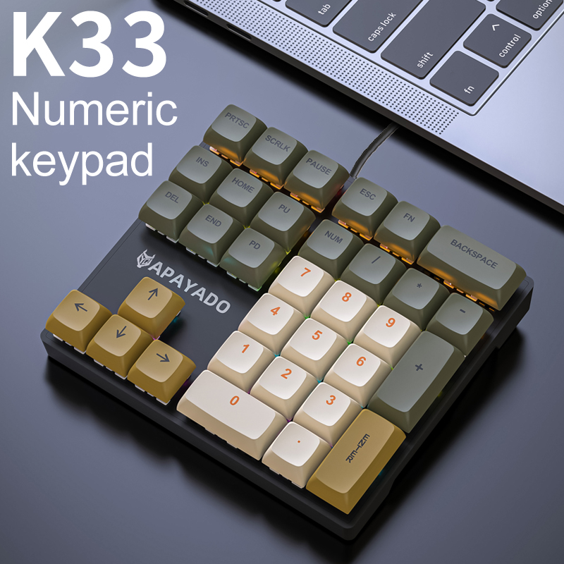 K33 Compact Mechanical Numpad, - đánh giá và giá Keyboard Numpad Separate