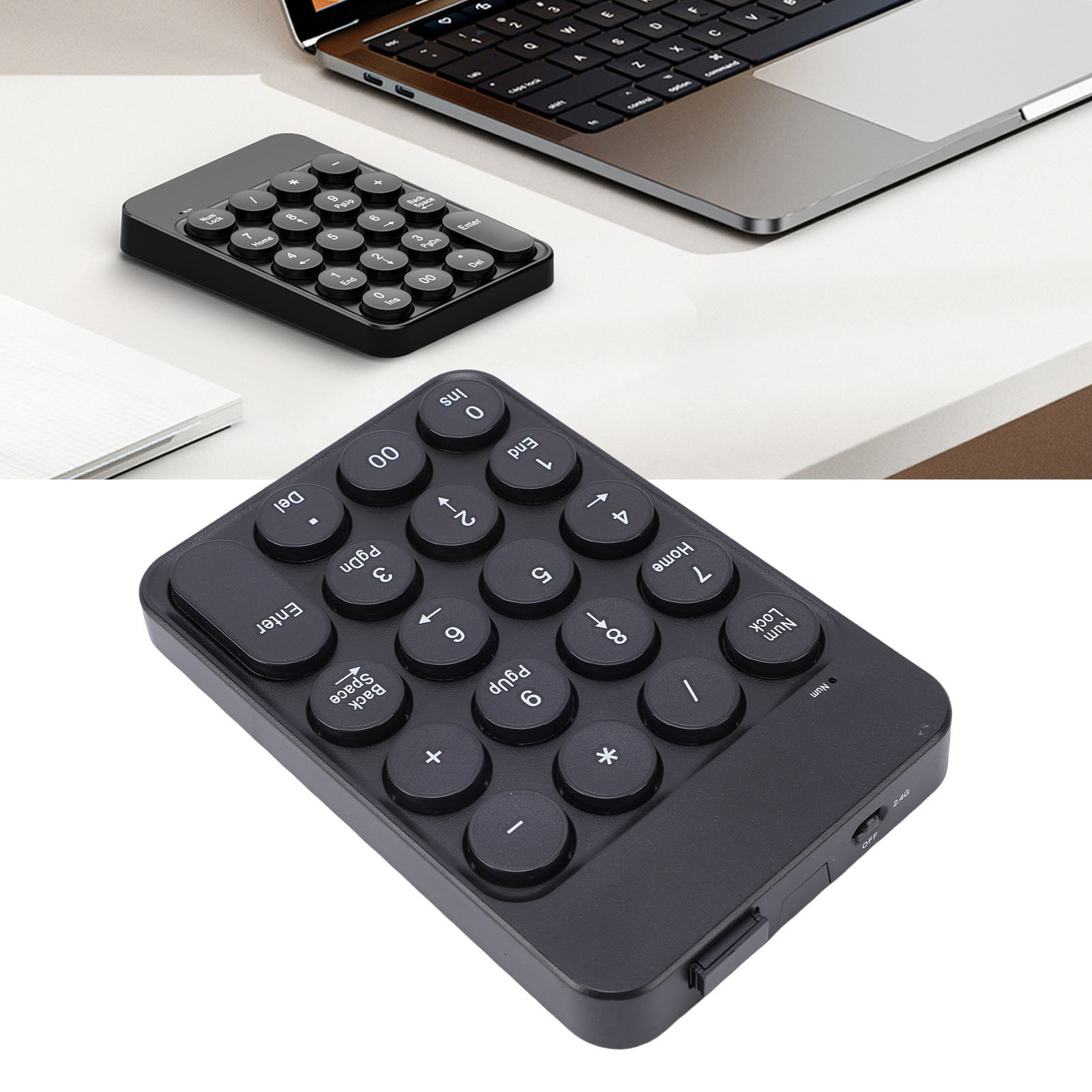 Mini Numeric Keypad with Round - đánh giá và giá Keyboard Numpad Separate