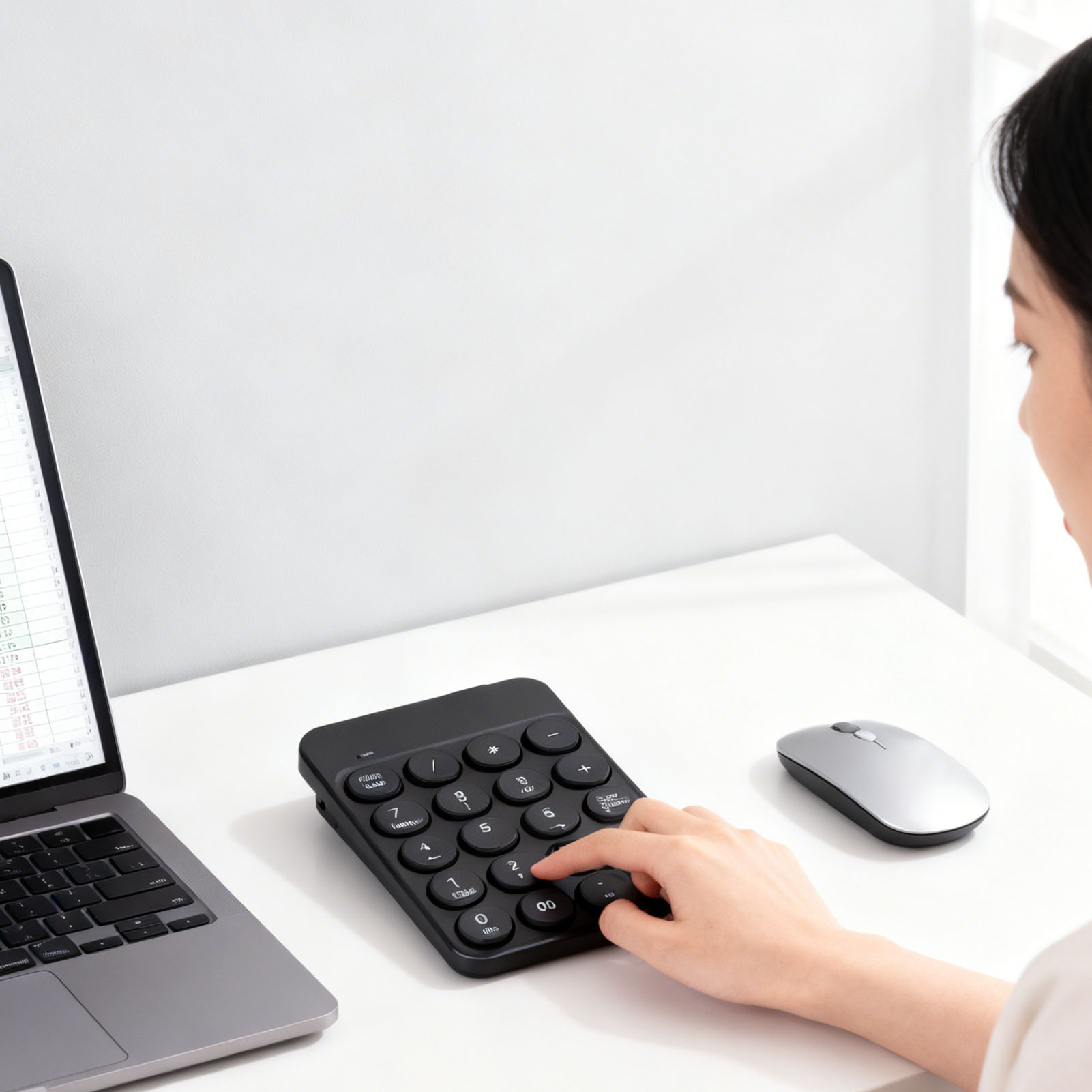 Mini Numeric Keypad with Round - đánh giá và giá Keyboard Numpad Separate