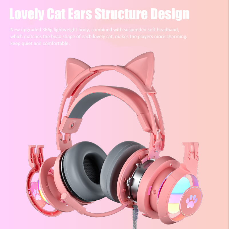 Cute Cat Ear Gaming Headphones - đánh giá và giá Gaming Accessories Kids