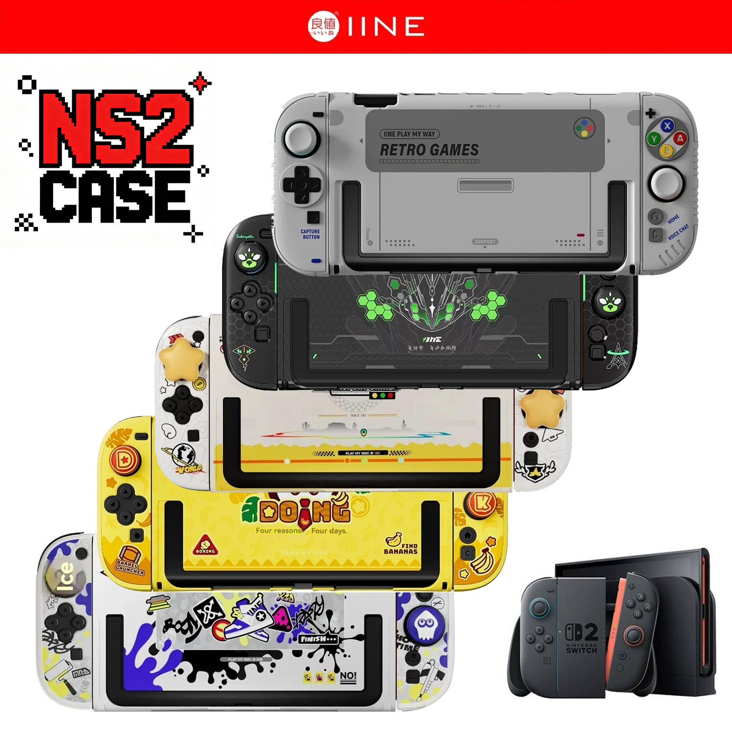 IINE Retro Case Switch 2 Prote - đánh giá và giá Gaming Set Accessories