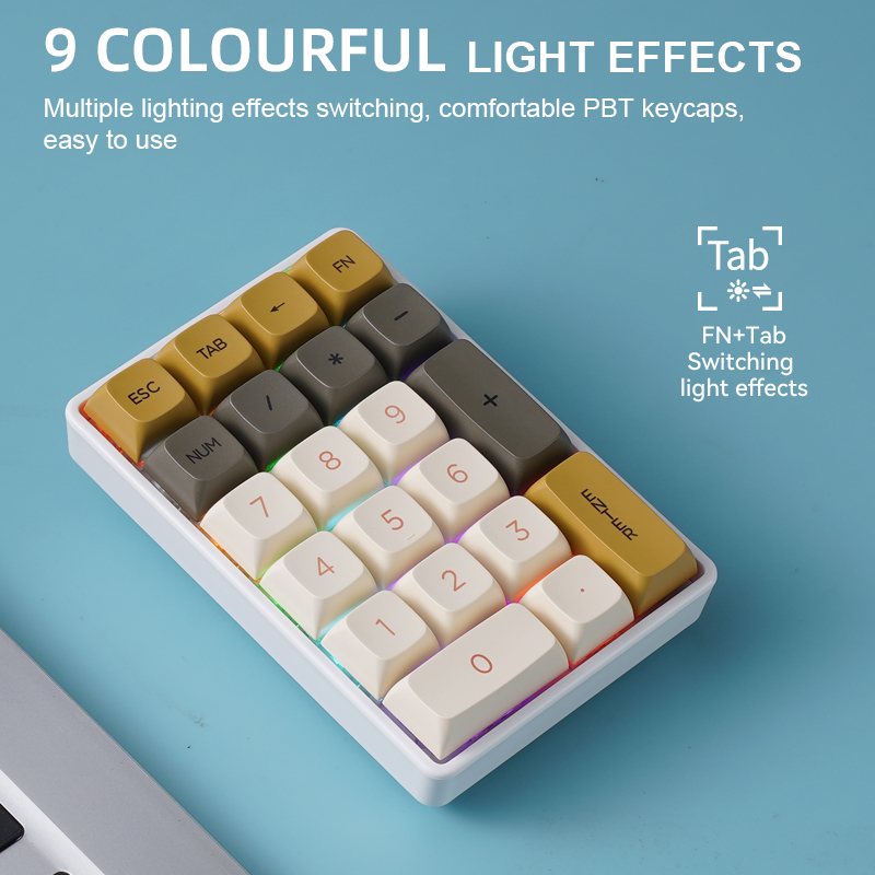 K21 Tri-mode Mechanical Numeri - đánh giá và giá Keyboard Numpad Separate