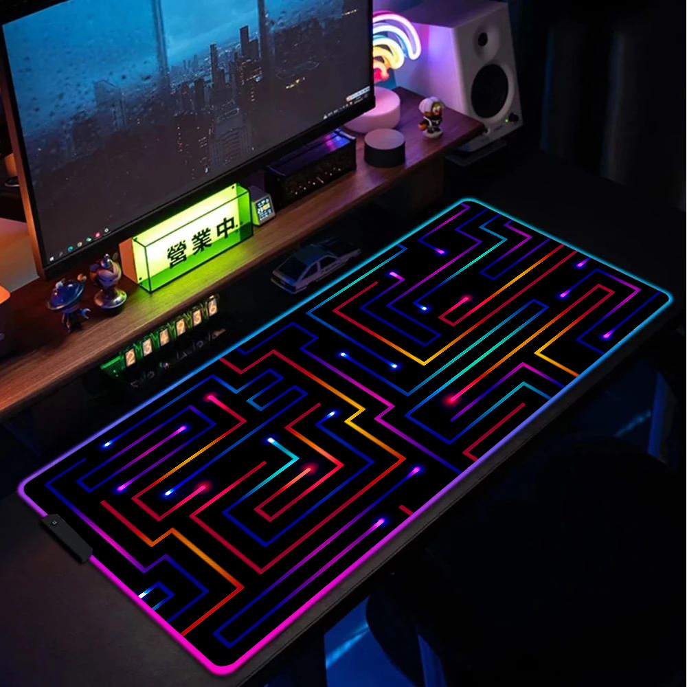 Xxl Mouse Pad 900x400 Neon Cir - đánh giá và giá Gaming Accessories Pc Setup